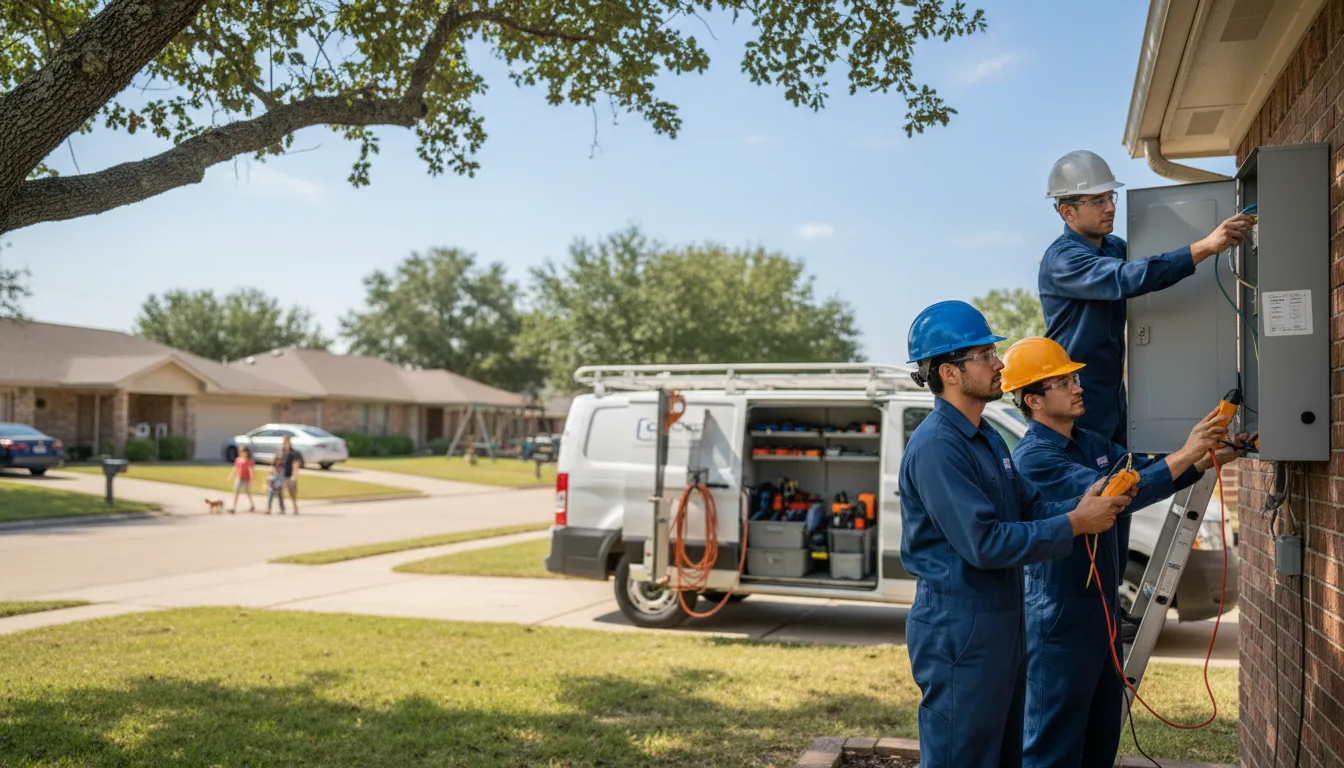 Certified electrician providing emergency electrical services in Albion, OK